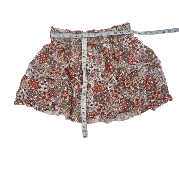 Japna Pink Floral Pleated Mini Skirt Size Medium Women’s - Picture 4 of 4